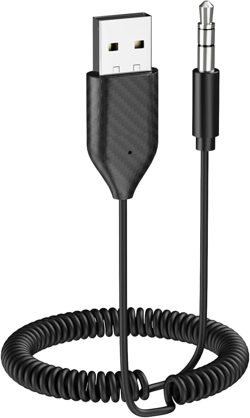 Durable Bluetooth 5.2 Aux Receiver - Stream Music Hands-Free in Style