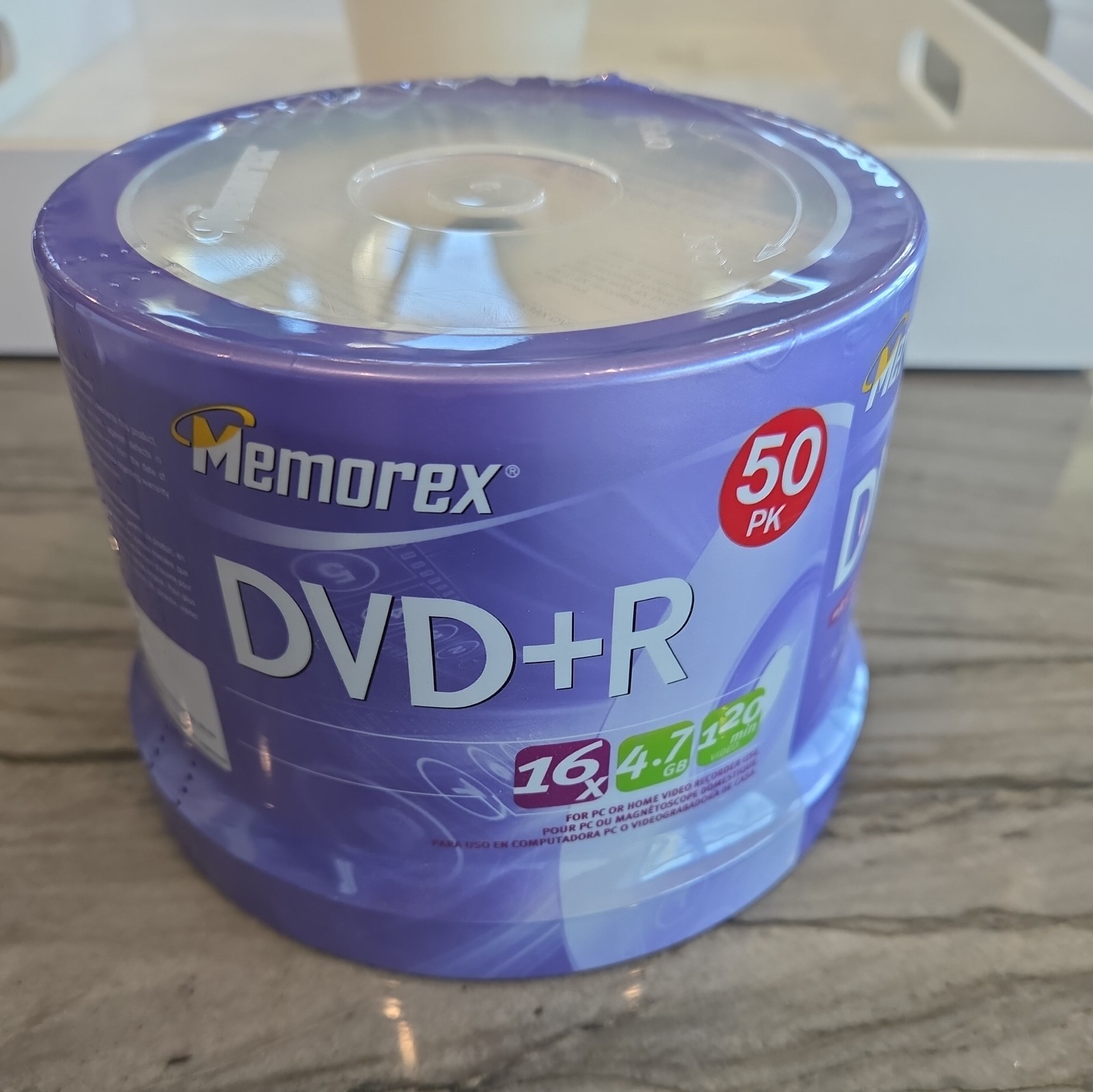 Memorex DVD+R Discs 50 Pack 16X Blank 4.7GB 120 Min Recordable - New/Sealed