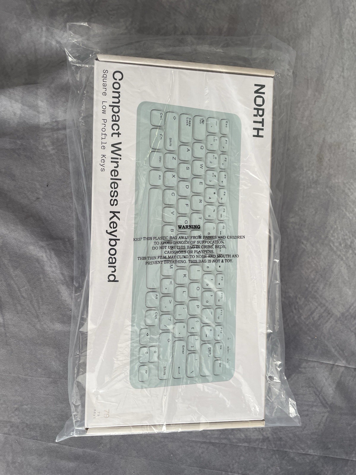North Compact Square Key Wireless Keyboard (NEW)