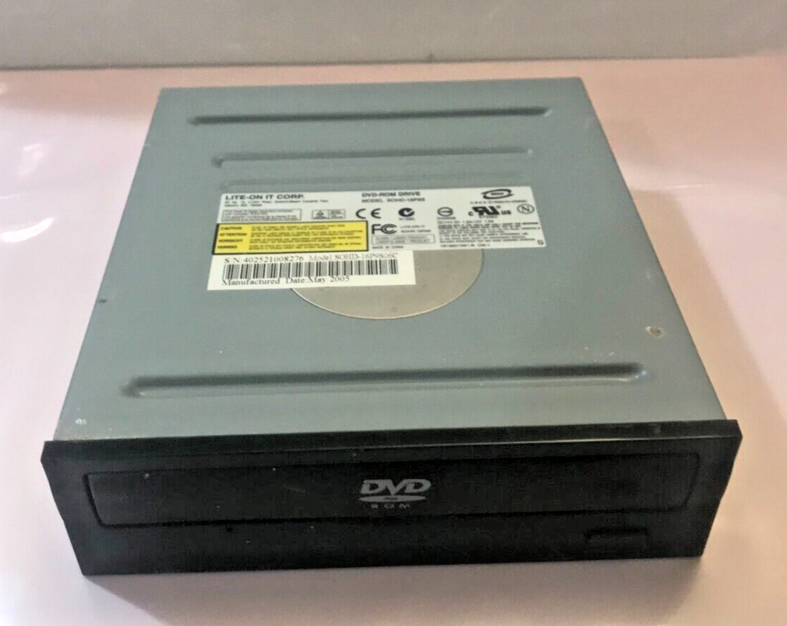 Vintage Retro IDE Light-On DVD ROM CD Optical Drive SOHD-16P9S Black