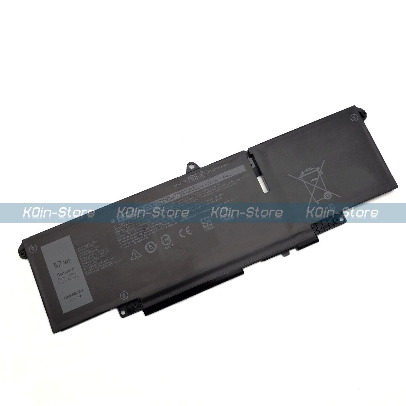 New 66DWX 57Wh 3Cell Laptop Battery for Dell Latitude 7340 7440 7640 WW8N8 047T0