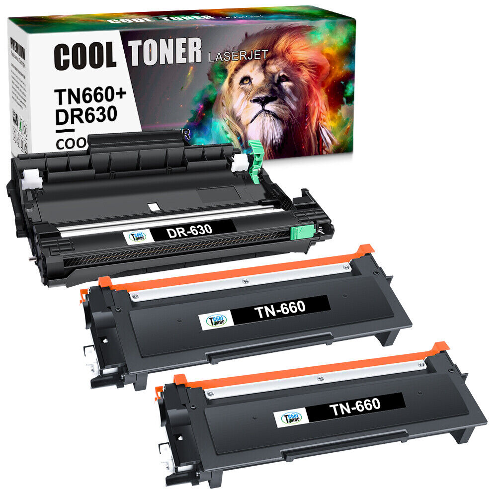 TN660 Toner or DR630 Drum Compatible for Brother DCP-L2540DW L2560DW Lot