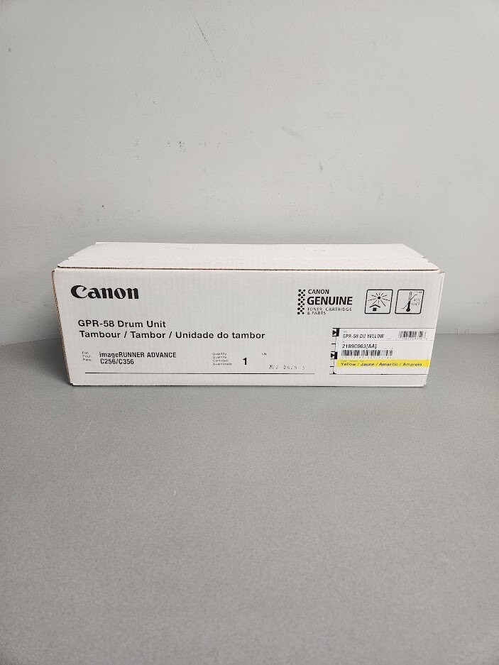 Canon GPR58 (2189C003) Yellow Drum Unit - NEW SEALED Genuine