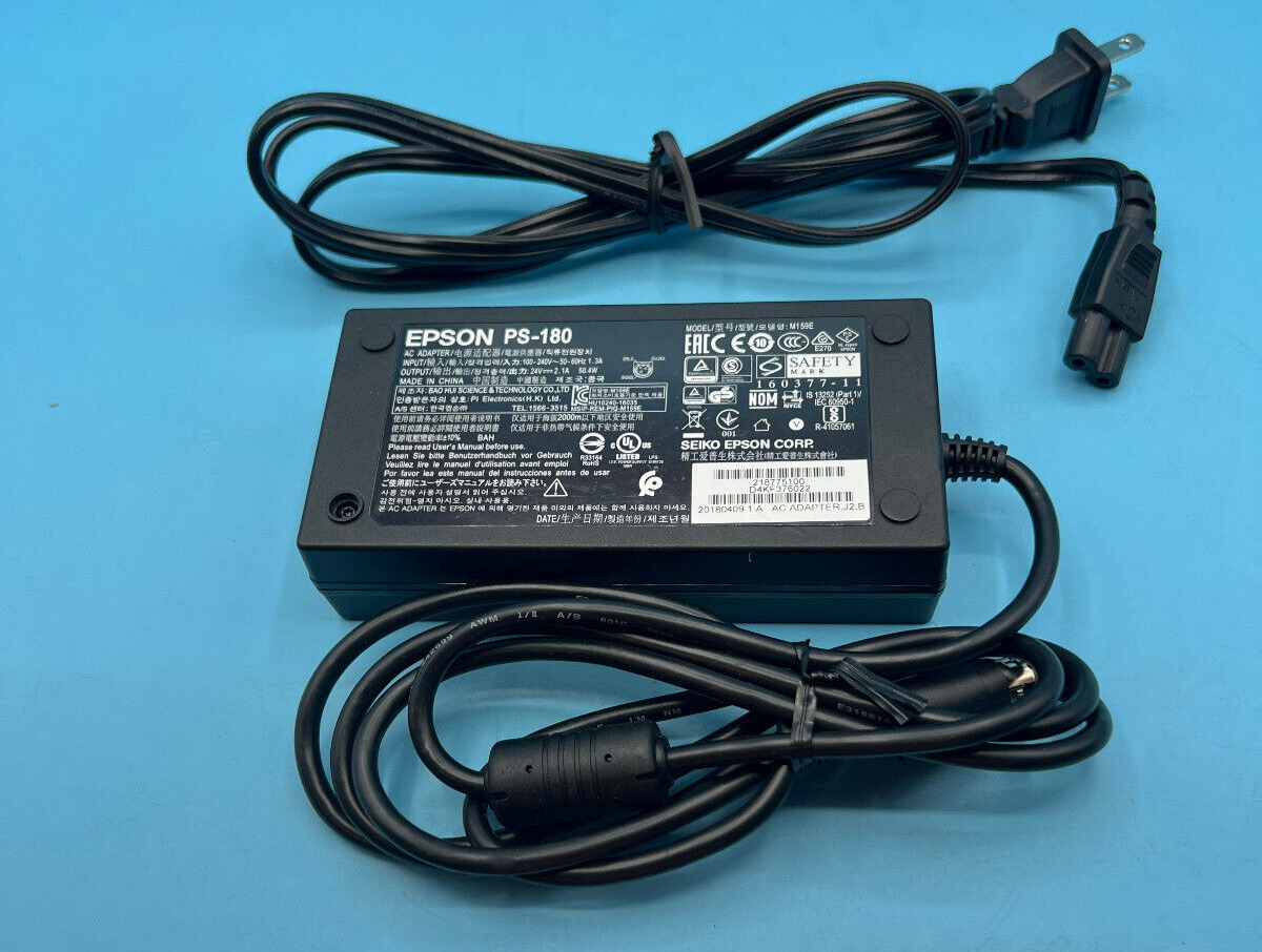 Epson PS-180 AC Adapter Power Supply C8255343 M159B M159A TM Series Printers
