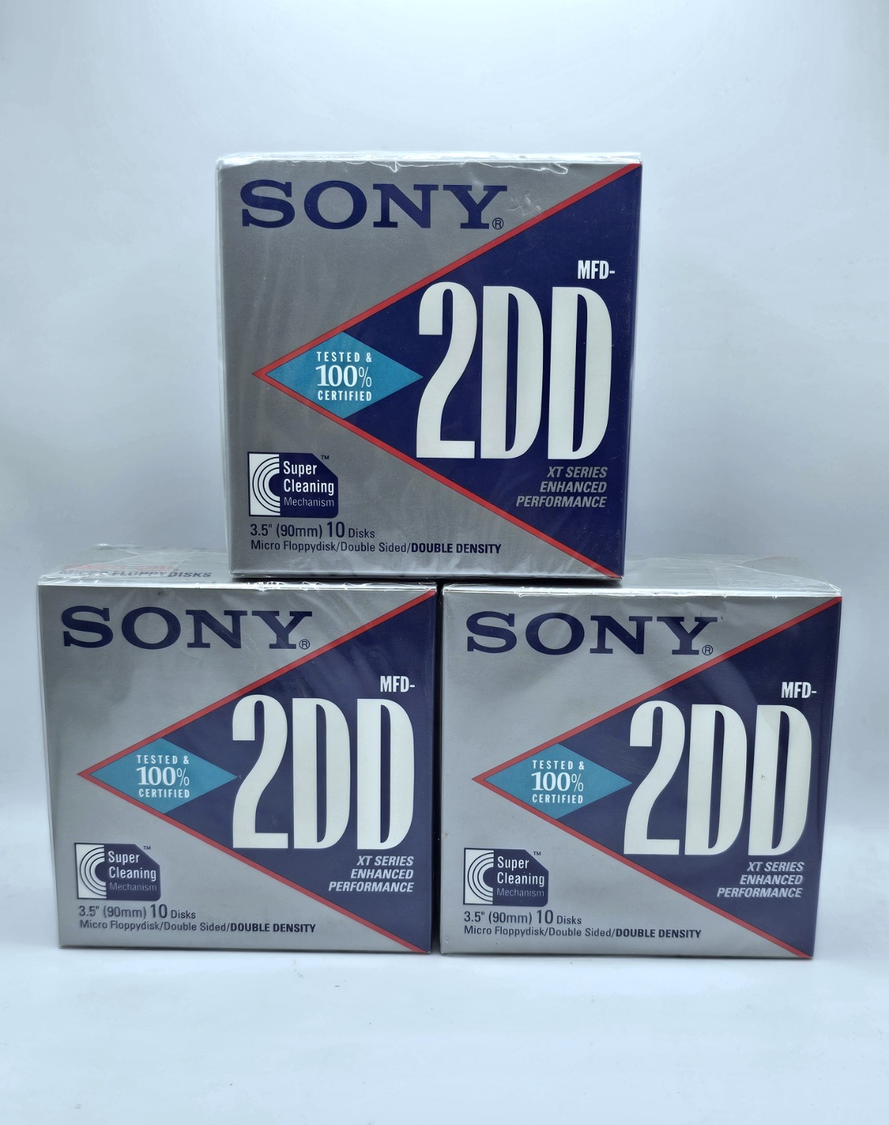 Sony MFD-2DD 3.5 inch Micro Floppy Disk - 10 Disk Box - 3 Pack