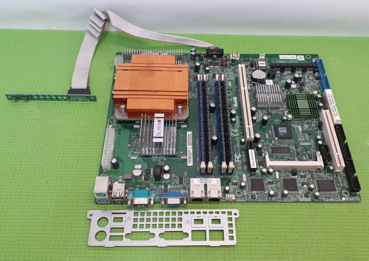 SuperMicro SUPER PDSMI+ Intel Server Motherboard  TESTED Ram + cpu included