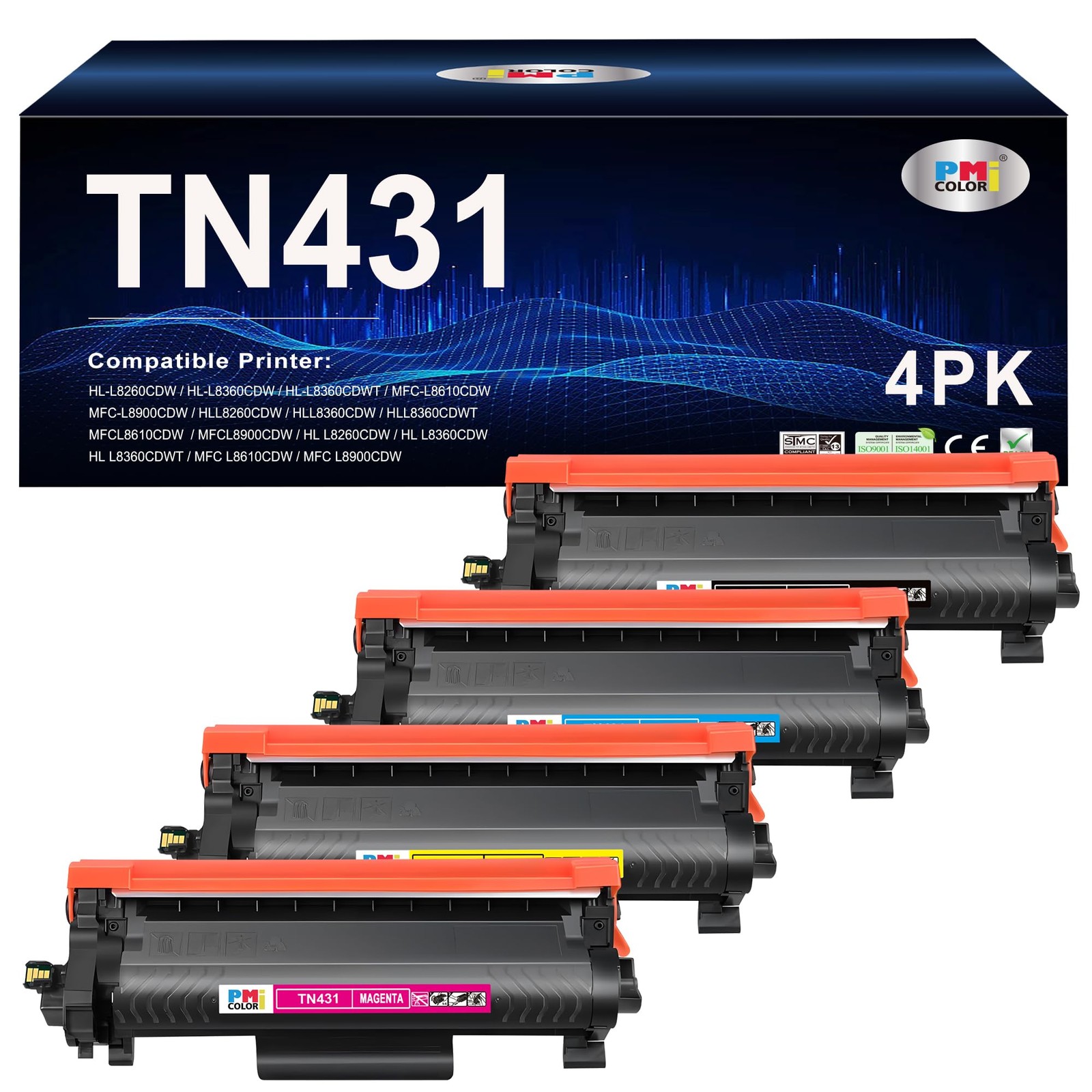 Toner Cartridge for Brother TN431 TN-431 See Description for List of Printers