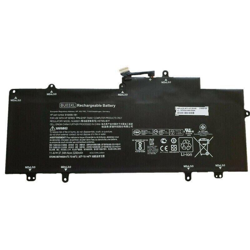 Genuine 37.3WH BU03XL Battery For HP Chromebook G4 14-AK HSTNN-IB7F 816498-1C1