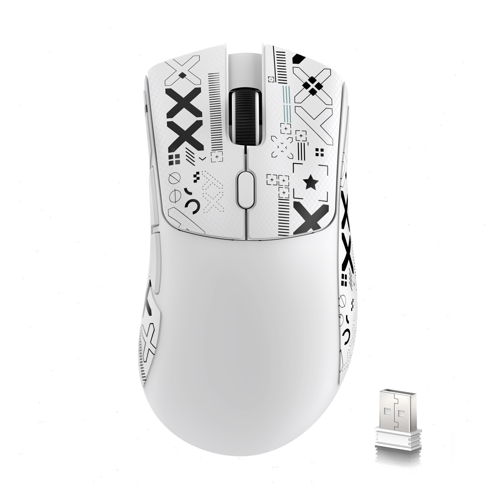 ATTACK SHARK R1 Wireless Mouse Gaming 18000DPI PAW3311 with Anti-slip Stickers