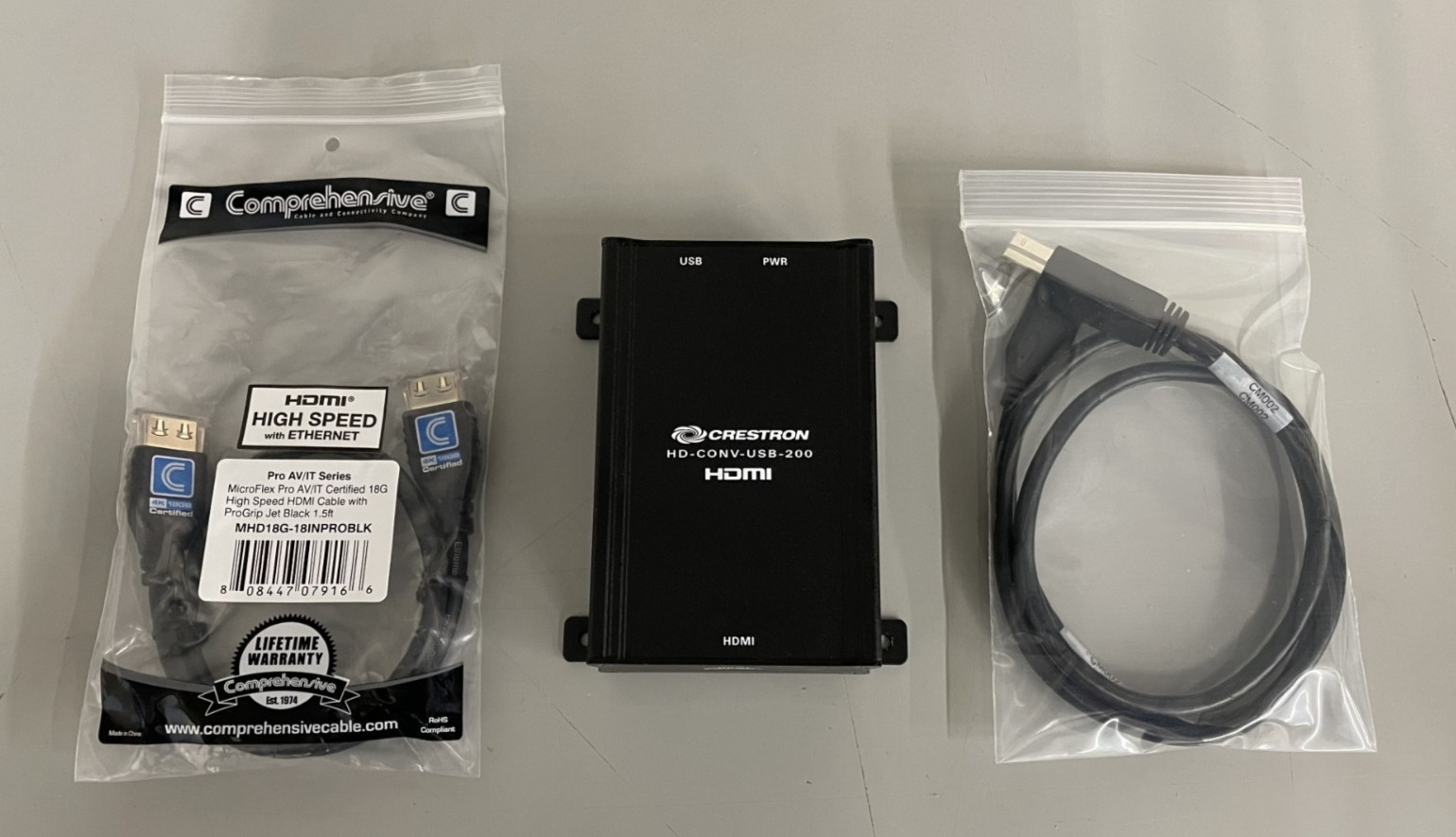 Crestron HD-CONV-USB-200 HDMI to USB 3.0 Converter w/ USB3.0 Cable and 6510306