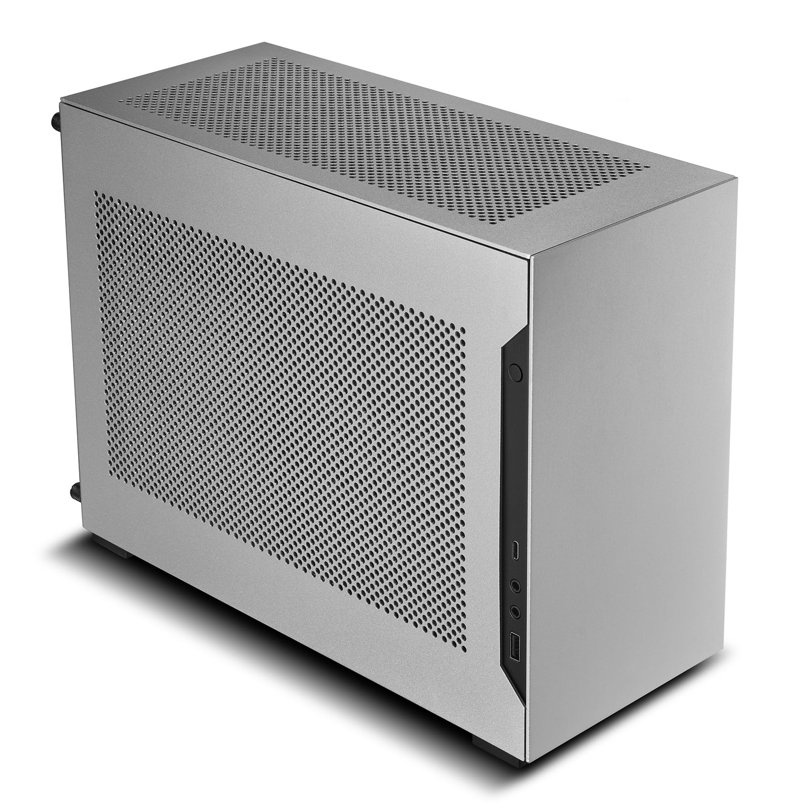 A4-H2OA5 Mini-ITX PC Case, Triple-Slot Mount GPU, Aluminum Exterior & SPCC Steel