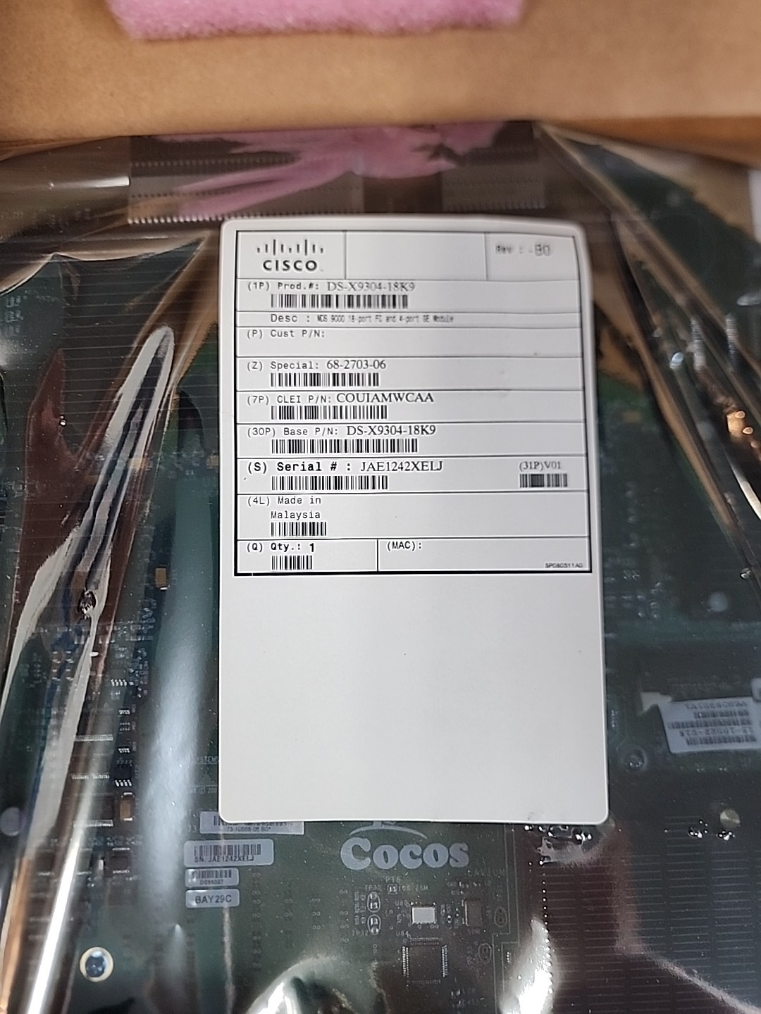 Cisco Multiservice Module DS-X9304-18k9. New in box