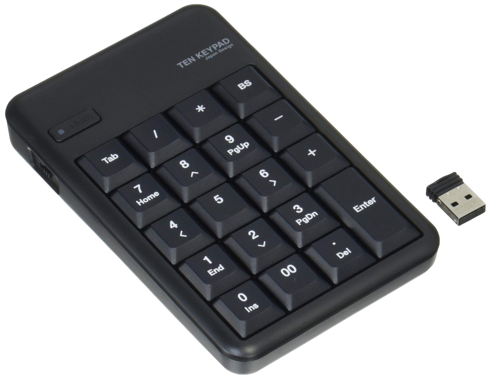 Elecom USB-A Numeric Keypad Wireless Receiver Membrane Black TK-TDM017BK NEW