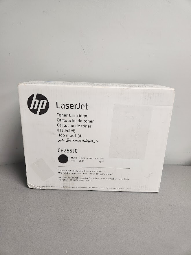 HP 55JC CE255JC Black High Yield Toner Cartridge Yield 20K Pages Genuine Sealed 