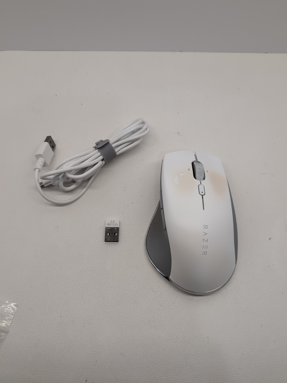 Razer Pro Click Mouse White RZ01-0299 Wireless Mouse - With Dongle Tested Z4#219