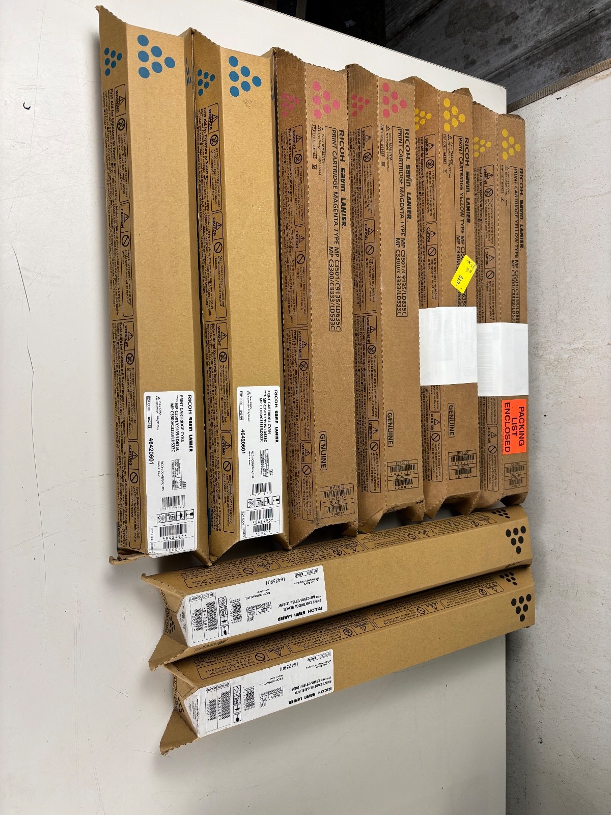 NO TARIFF  LOT OF 9 Genuine Ricoh  Toner Cartridge
