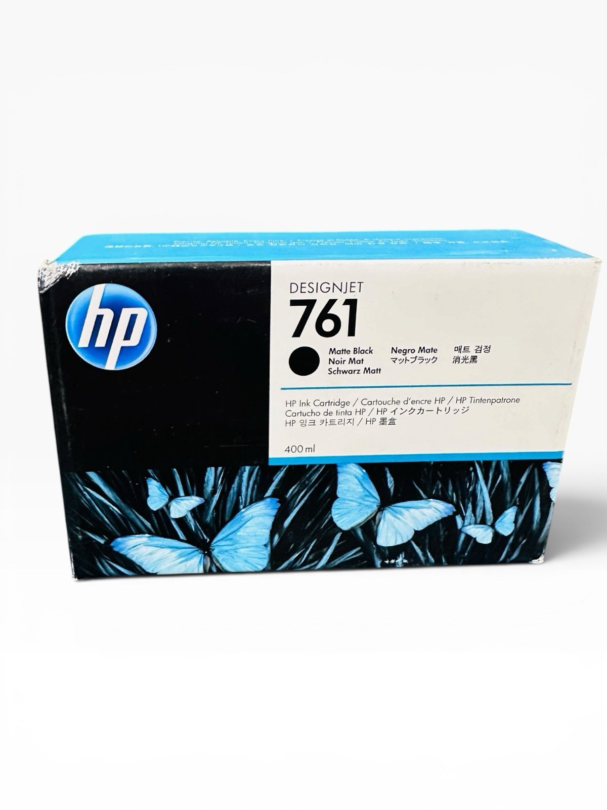 Genuine HP 761 Matte Black CM991A 400ml Bright Office Ink Cartridge 