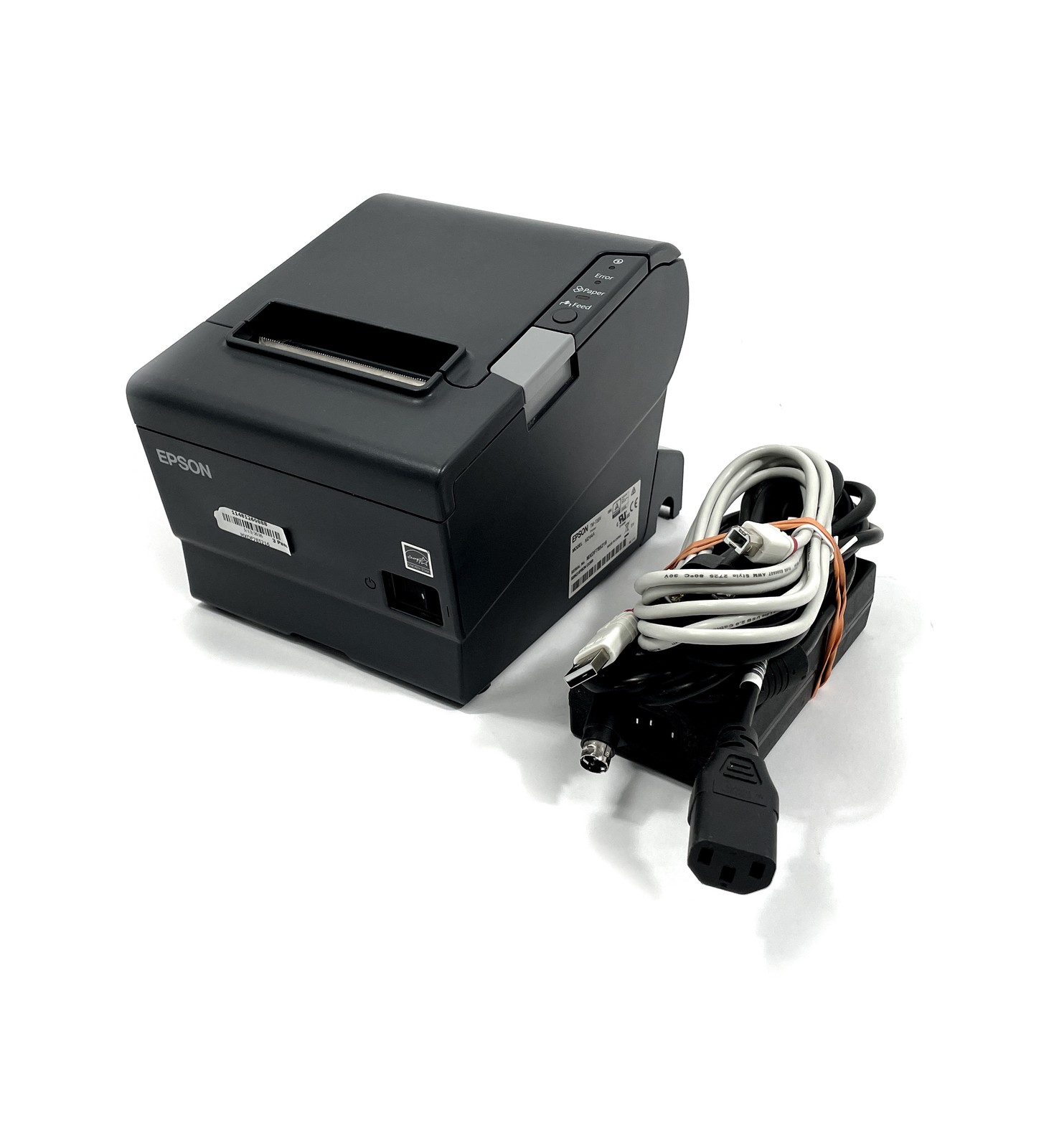 Epson TM-T88V M244A POS Receipt Printer Serial w/ AC & I/O Cover