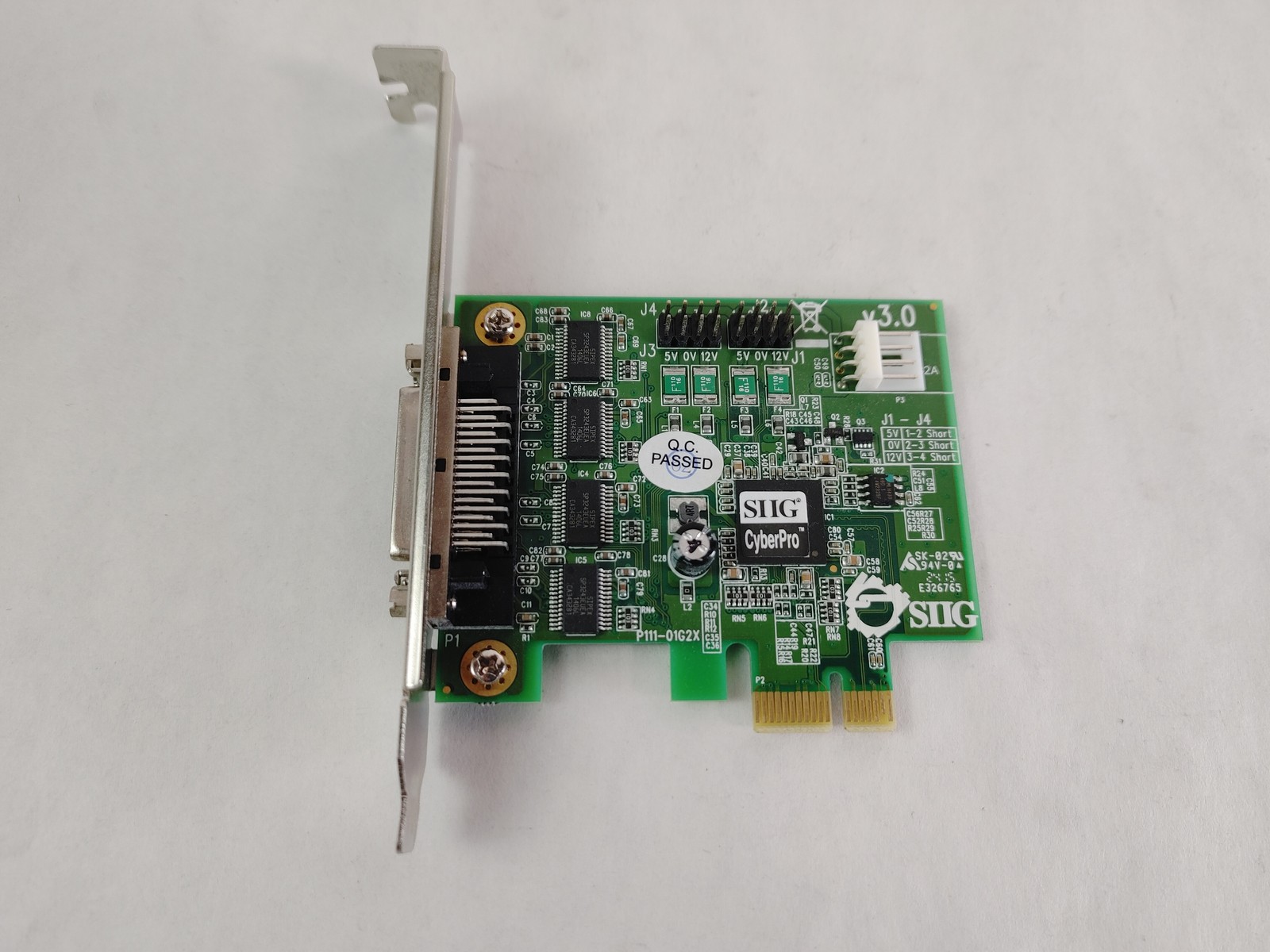 SIIG JJ-E40011-S3 CyberPro CyberSerial 4S PCI Express x1 Serial Adapter Card