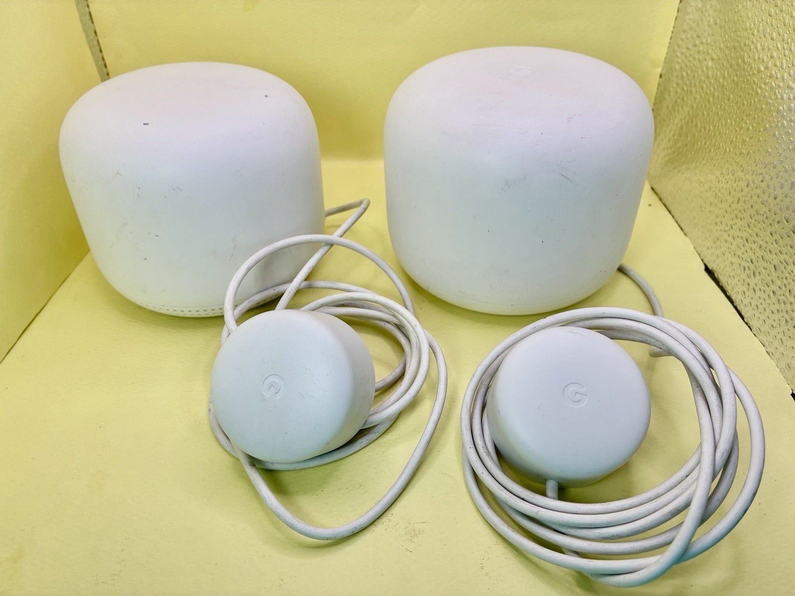 Google Nest Wifi Mesh System Router H2D Add-on Point Speaker Mic w H2D Pwr Cords