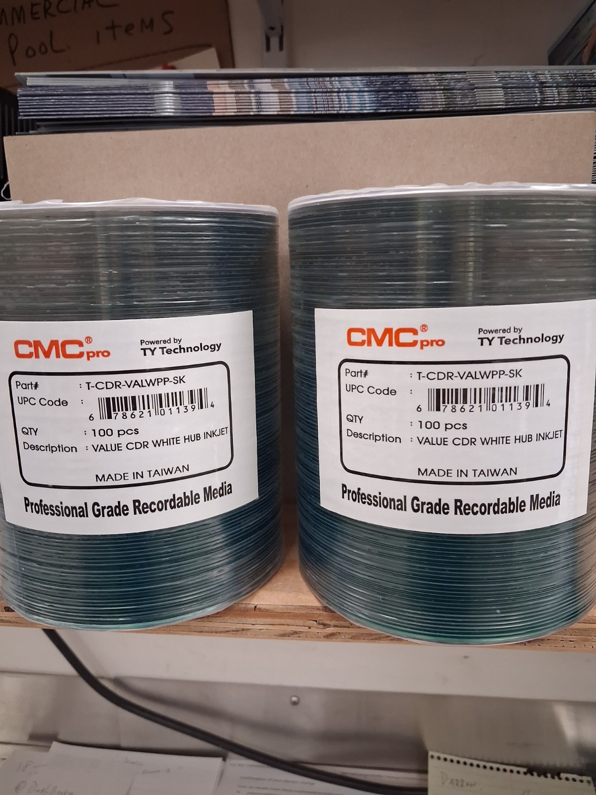 (2) Blank CDR CDS - CMC Pro by TY Technology - 200 total - T-CDR-VALWPP-SK