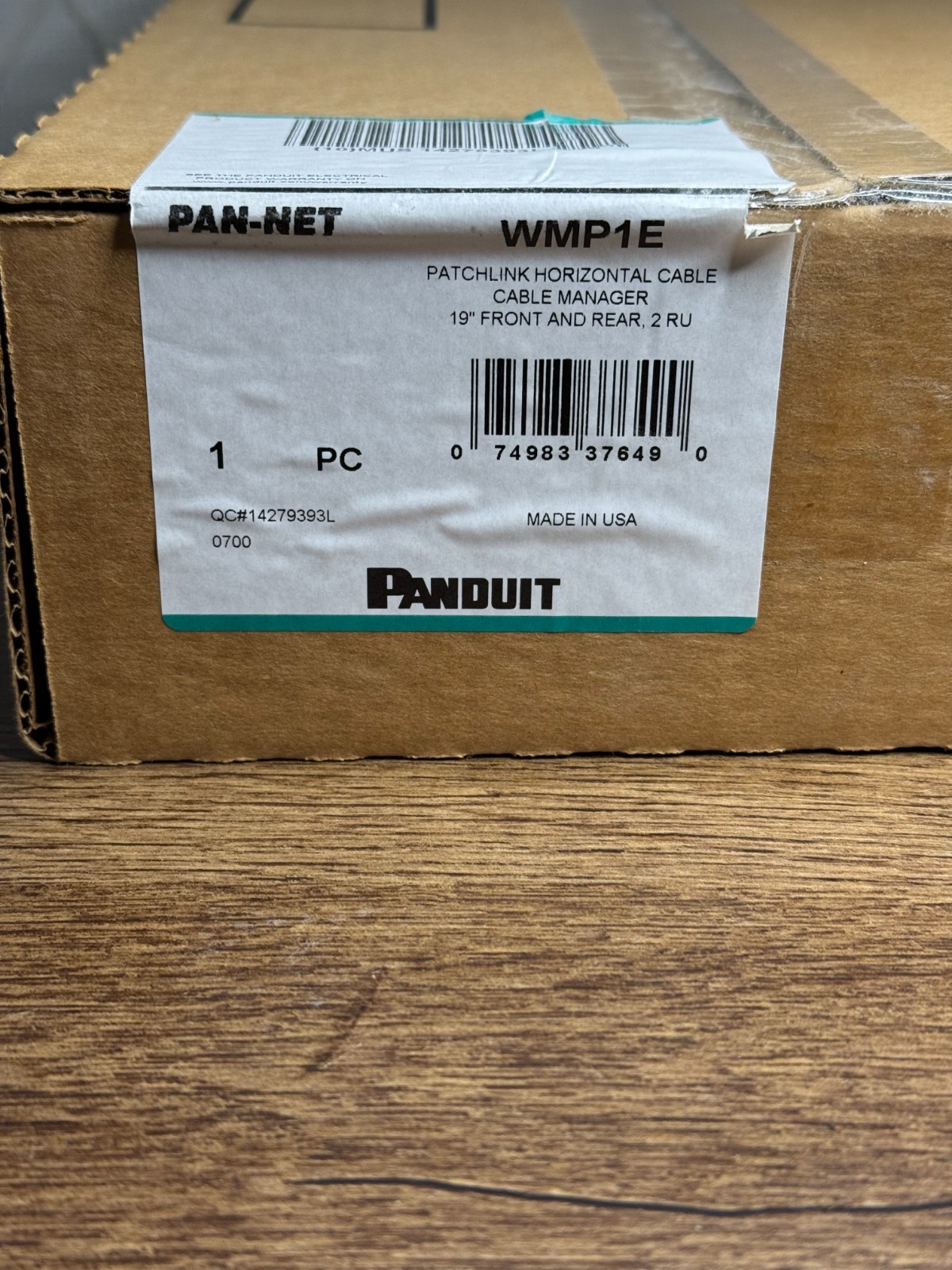New Panduit Patchlink WMP1E Horizontal Cable Manager 19" Front & Rear 2RU