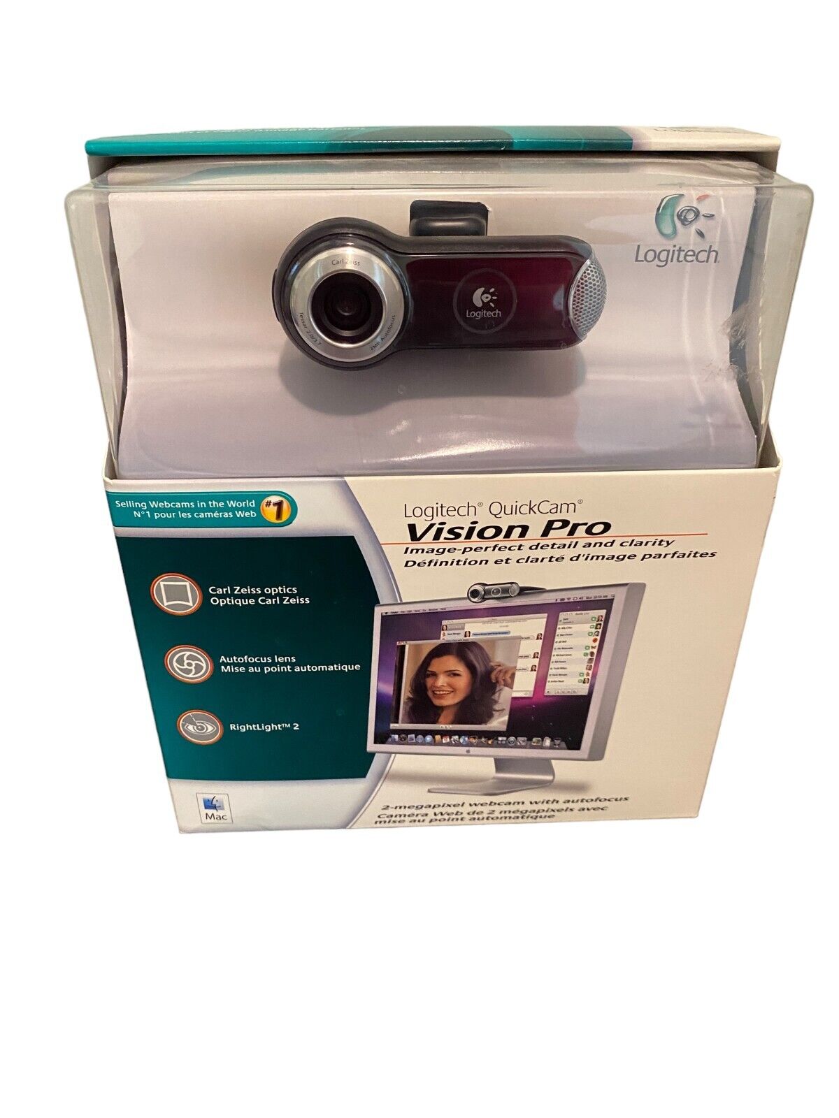 Logitech Quickcam Webcam Vision Pro 2MP HD Autofocus New