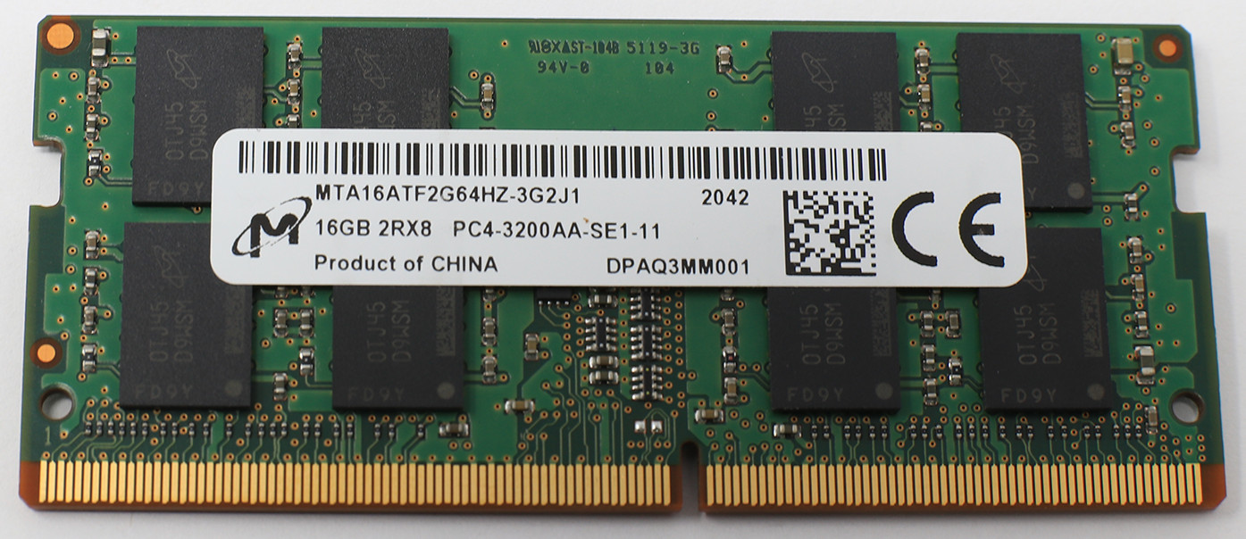 Micron 16GB 2Rx8 PC4 DDR4-3200AA Memory MTA16ATF2G64HZ *TESTED*