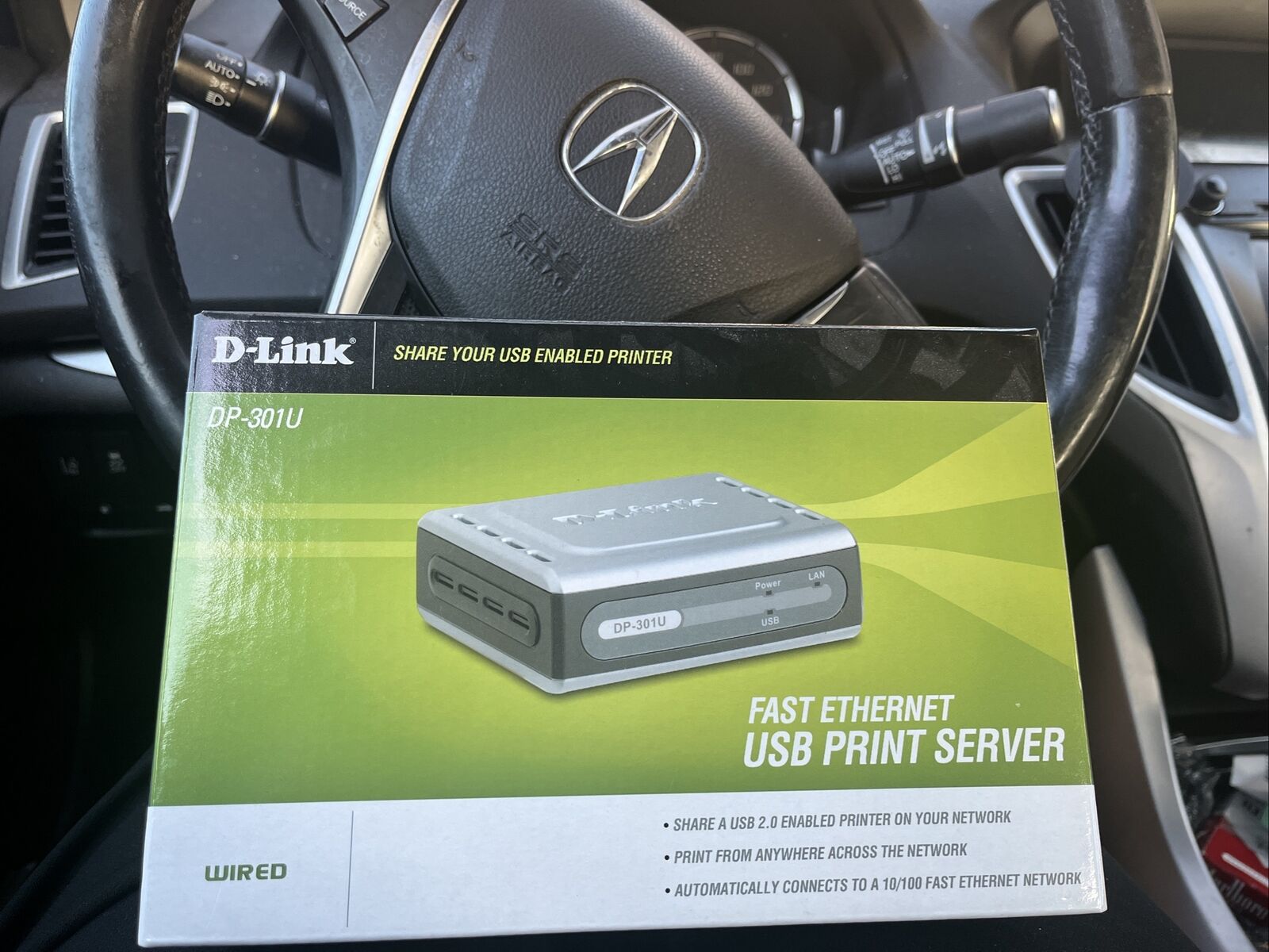 D-LINK Fast Ethernet USB Print Server DP-301U Brand New Out of Box