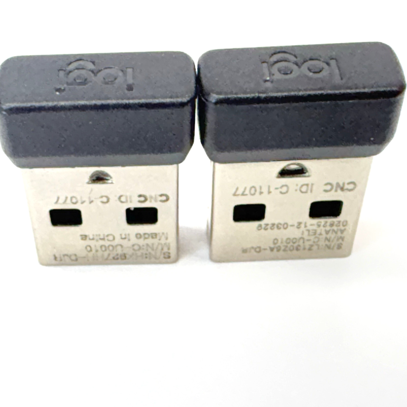 Lot of 2 Logitech  LOGI C-U0010 USB Nano Wireless Receiver Dongles OEM