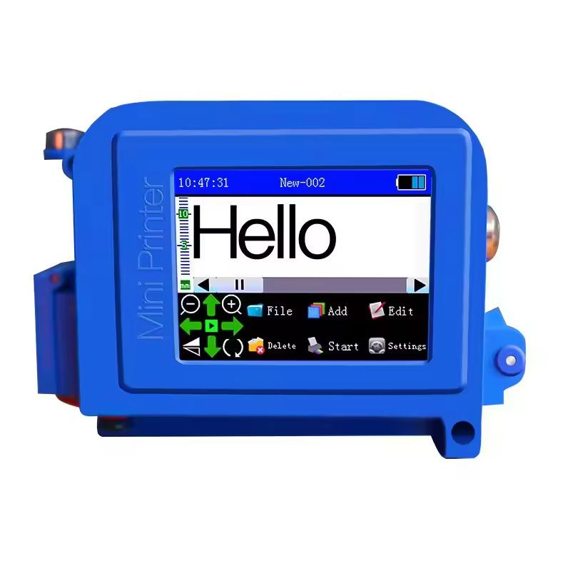 12.7mm Mini Handheld Inkjet Printer Date Batch QR Barcode Printing