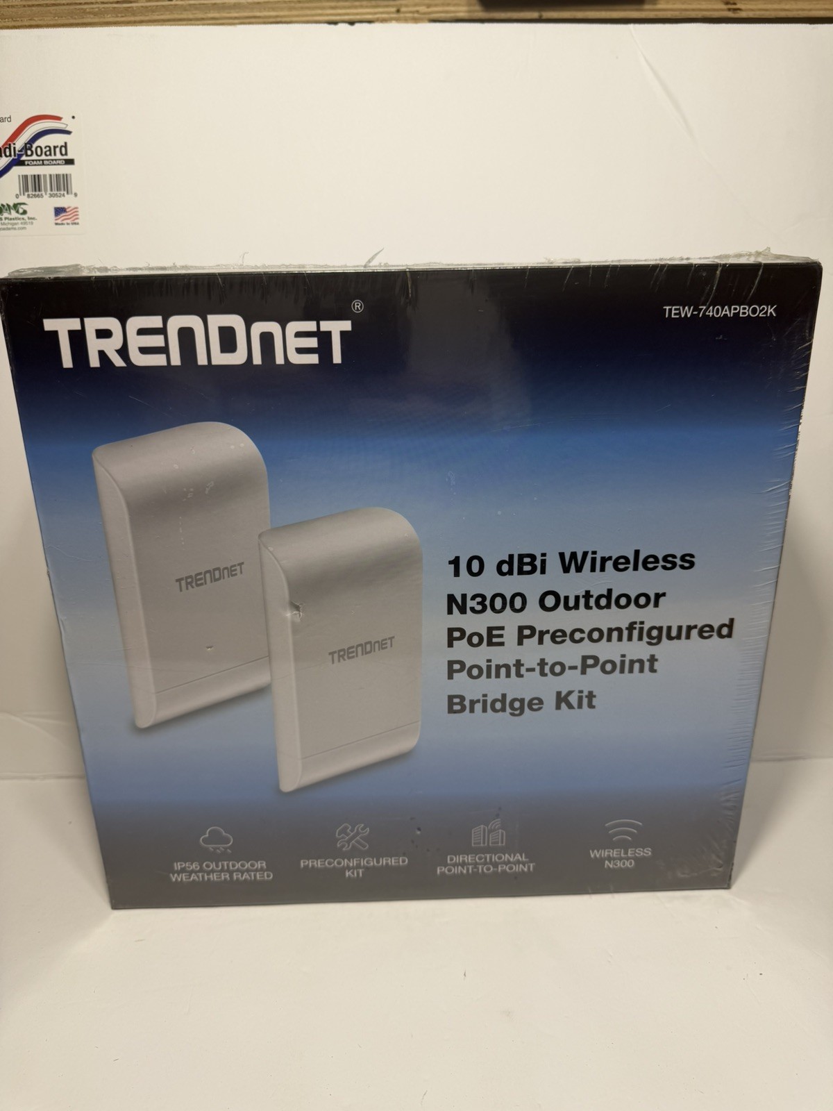TRENDnet  RB-TEW-740APBO2K 10dBi Wireless N300 Outdoor PoE Pre-Configured NEW
