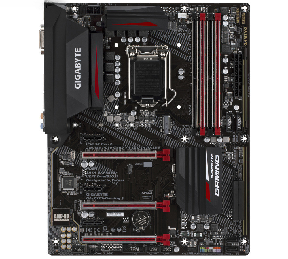 FOR Gigabyte GA-Z270-Gaming 3 HDMI DVI-D LGA1151 6/7th Gen Motherboard Test OK