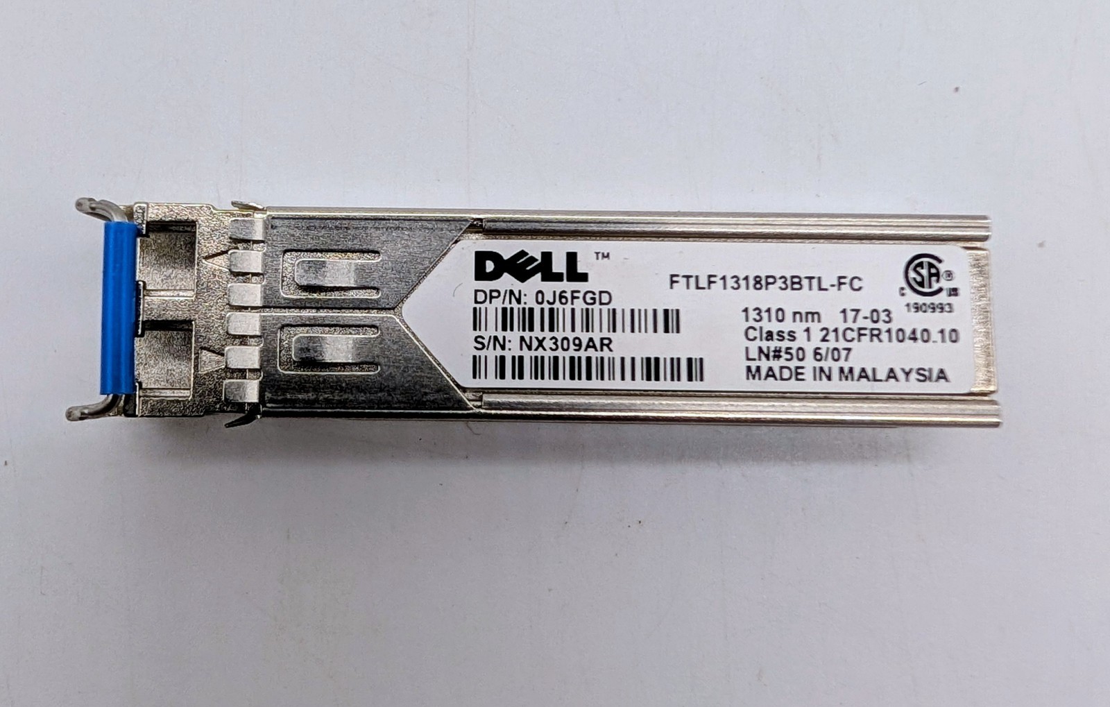 Finisar FTLF1318P3BTL 1000BASE-LX SFP Transceiver
