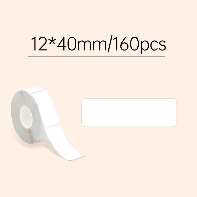 1 Roll Colored Self-Adhesive Thermal Label Printer Paper 12x40mm for D30 P11 Q1