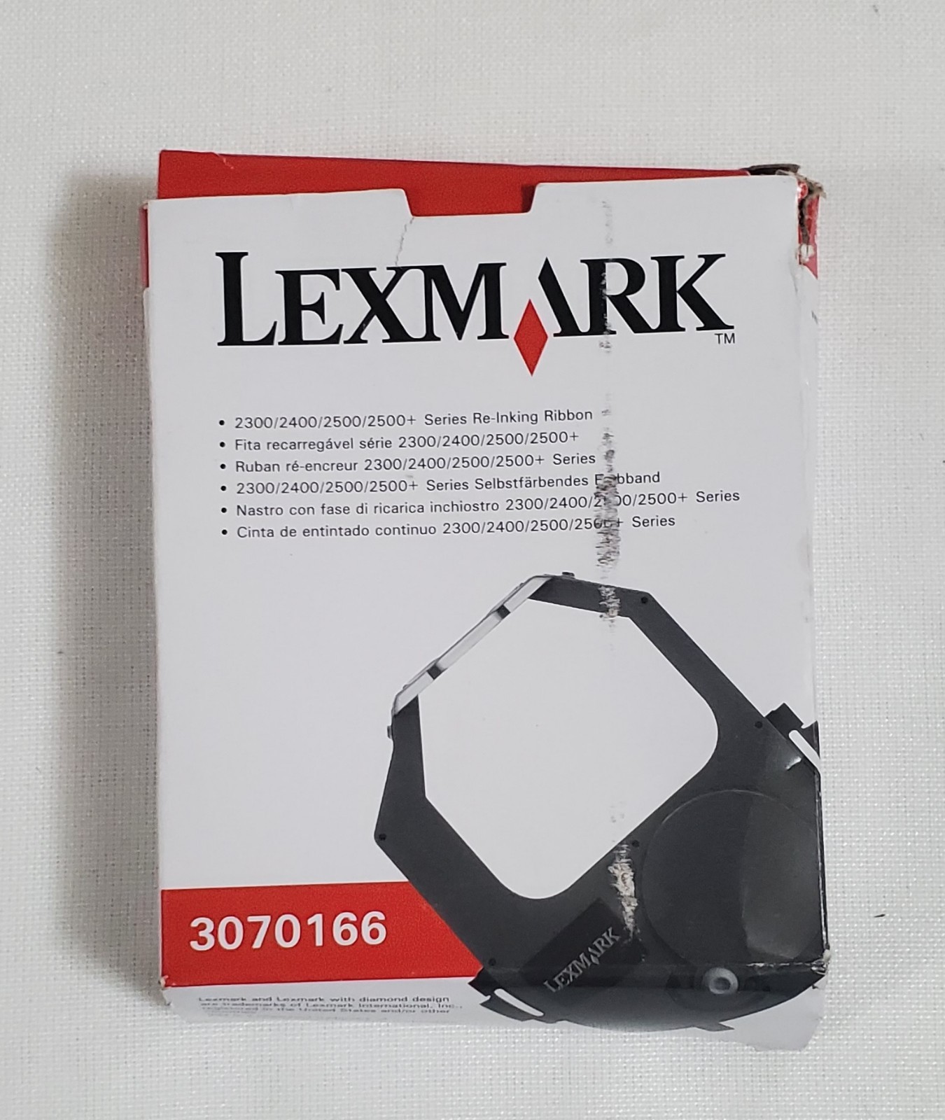 Lexmark 3070166 Re-Inking Ribbon New Sealed Genuine