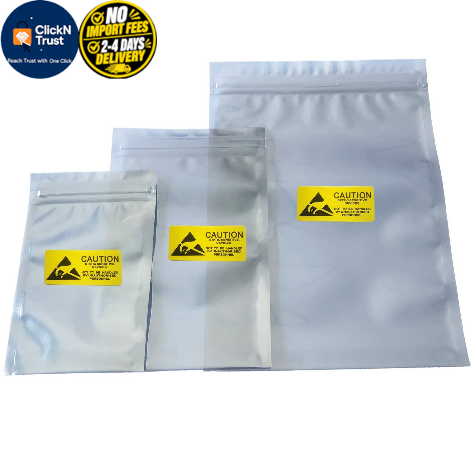 Daarcin Anti Static 100pcs Mixed Sizes, 100pcs(40+30+30) Sizes