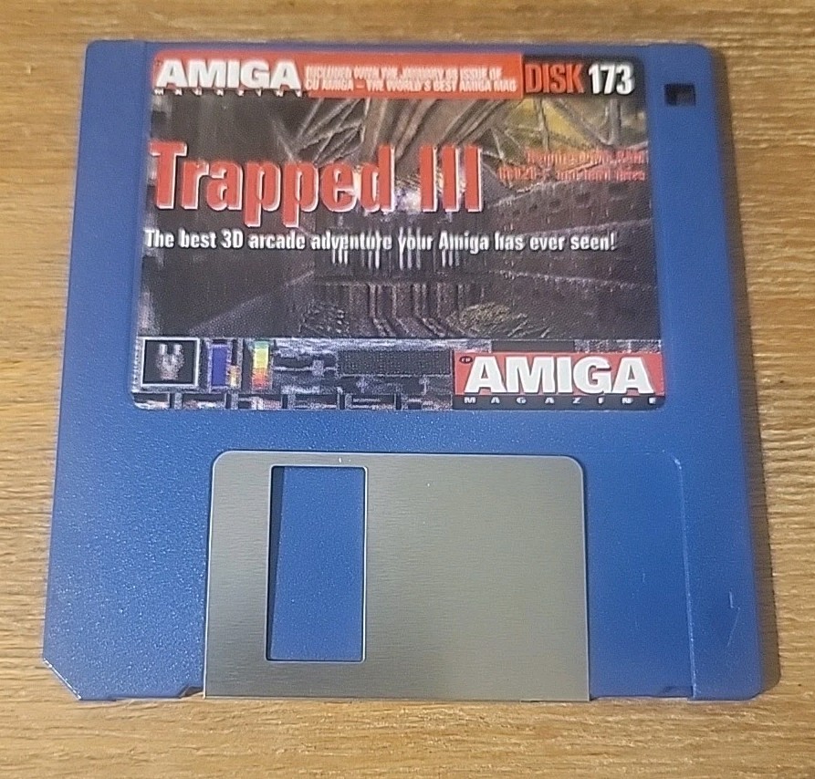 TRAPPED III Amiga Format Cover Disk 173 January 98 Game For Commodore Rare