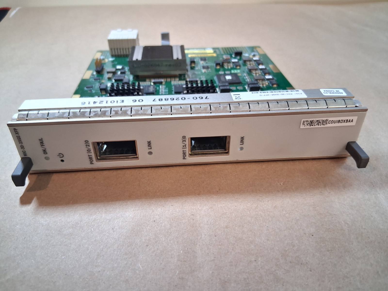 Juniper MIC-3D-2XGE-XFP 2-Port 10GbE Modular Interface Card
