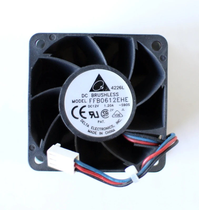 FFB0612EHE delta electronics inc compaq hewlett packard hp fan 12V dc 60MM by 3