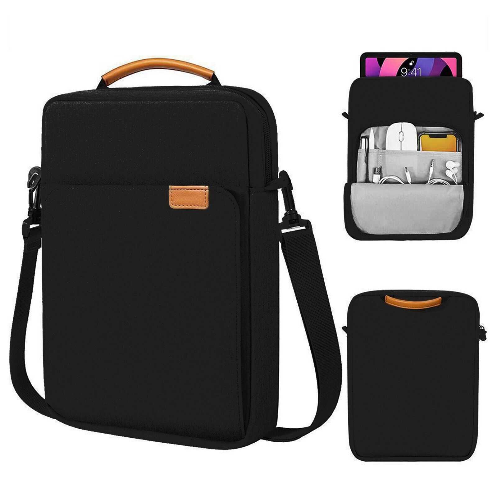 13 Inch Laptop Shoulder Bag Tablet Carrying Case for MacBook Pro Air/Chromebook