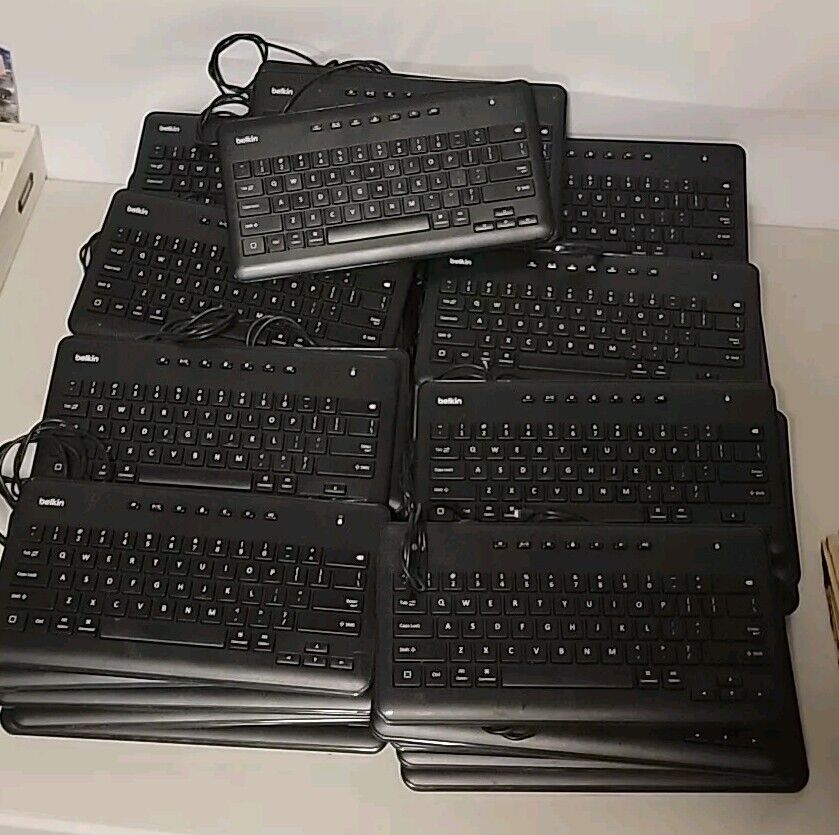 *45 LOT* Belkin Wired Keyboard for IPAD with Lighting Connector B2B124