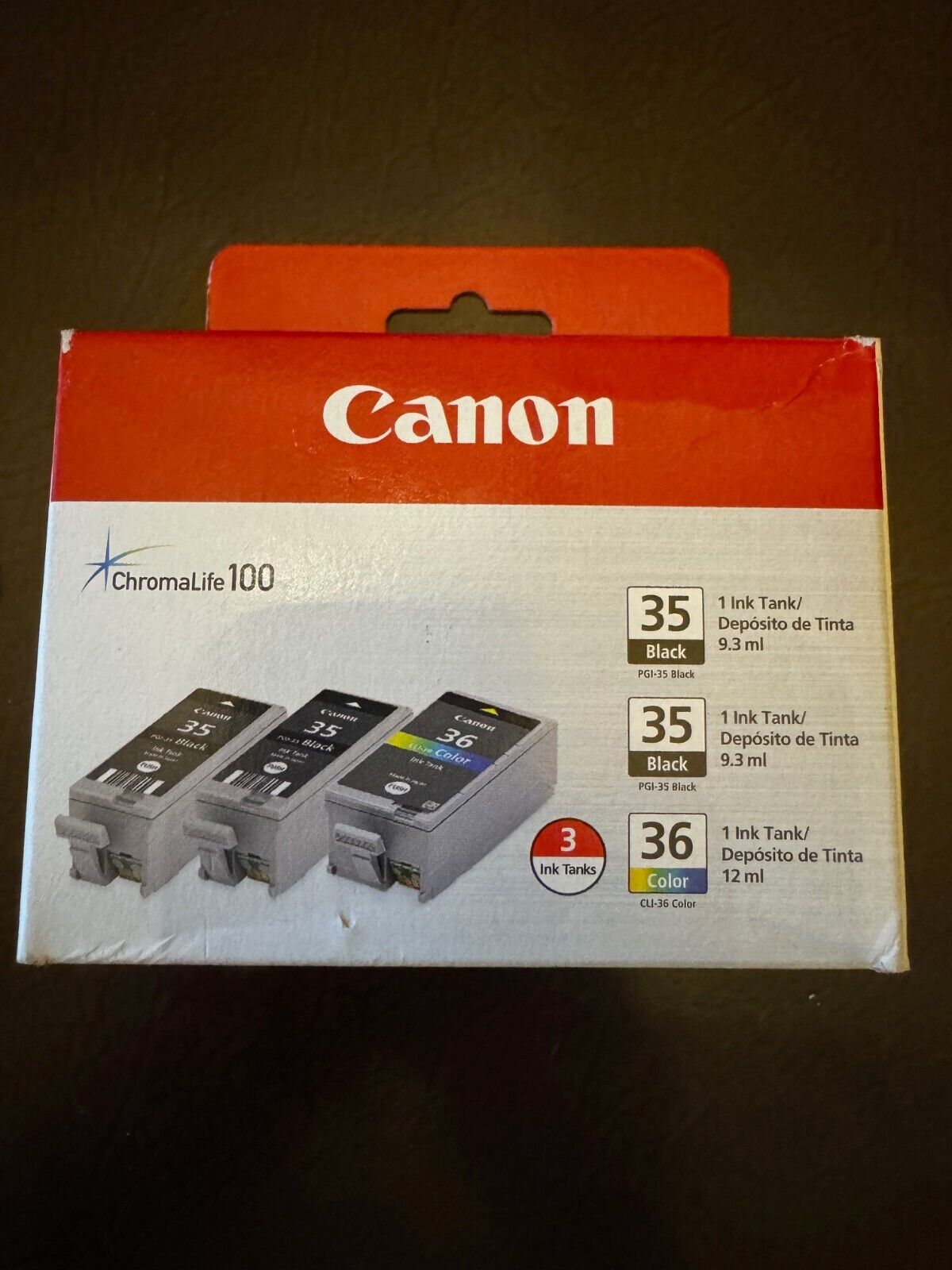 Canon ChromaLife 100 35-Black/35-Black/36-Color ink cartridges