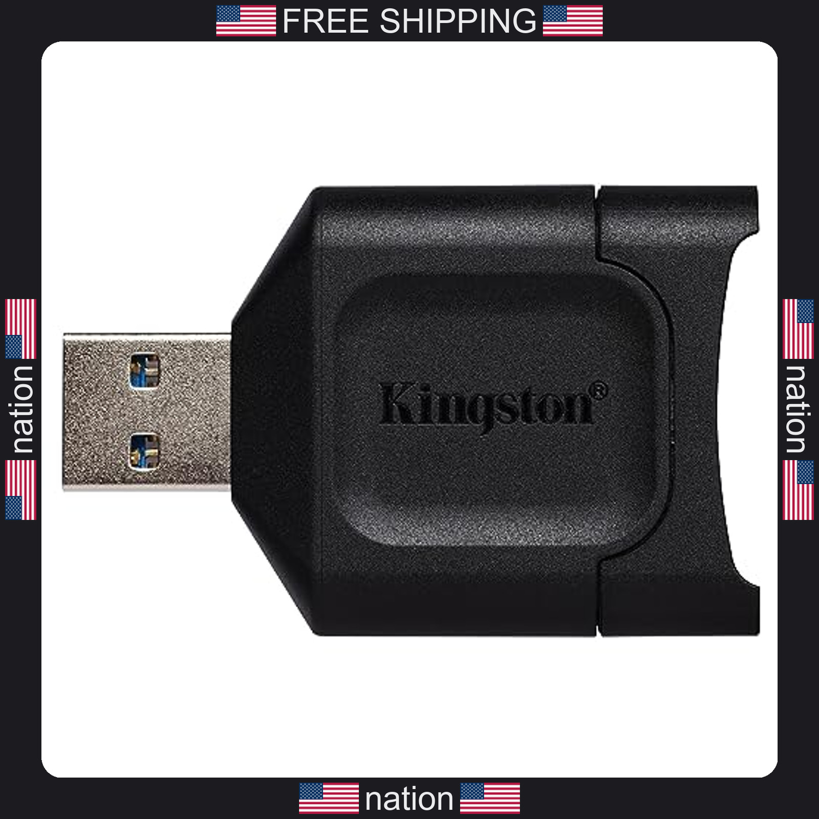 Kingston MobileLite Plus USB 3.2 SDHC/SDXC UHS-II Card Reader (MLP)