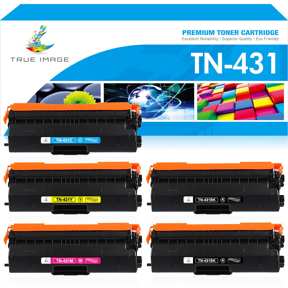 5x TN431 TN-431 Toner Compatible for Brother MFC-L8610CDW HL-L8360CDW L8260CDWT 