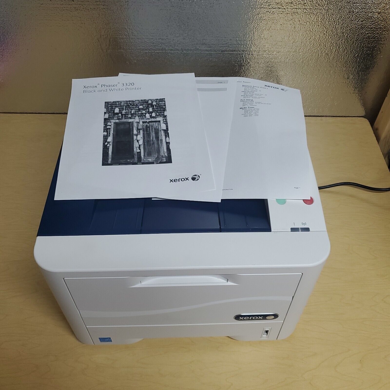 Xerox Phaser 3320 Monochrome Laser Printer NO TONER Duplex 18.5k Page Count