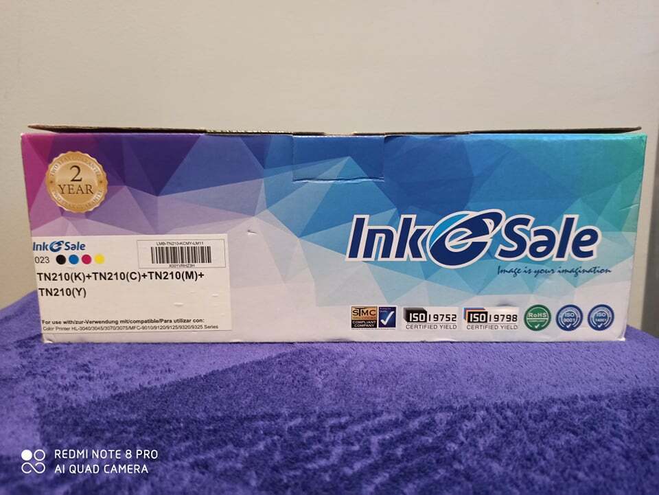 Ink E-Sale TN-210 4-pack Toner Cartridges (Cyan, Magenta, Yellow and Key /Black)