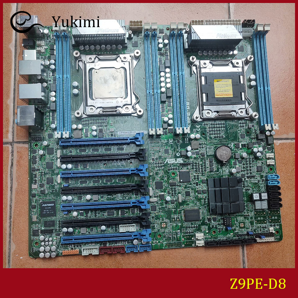 FOR ASUS Z9PE-D8 LGA2011 DDR3*8 Intel C602 64GB Server Motherboard Test OK