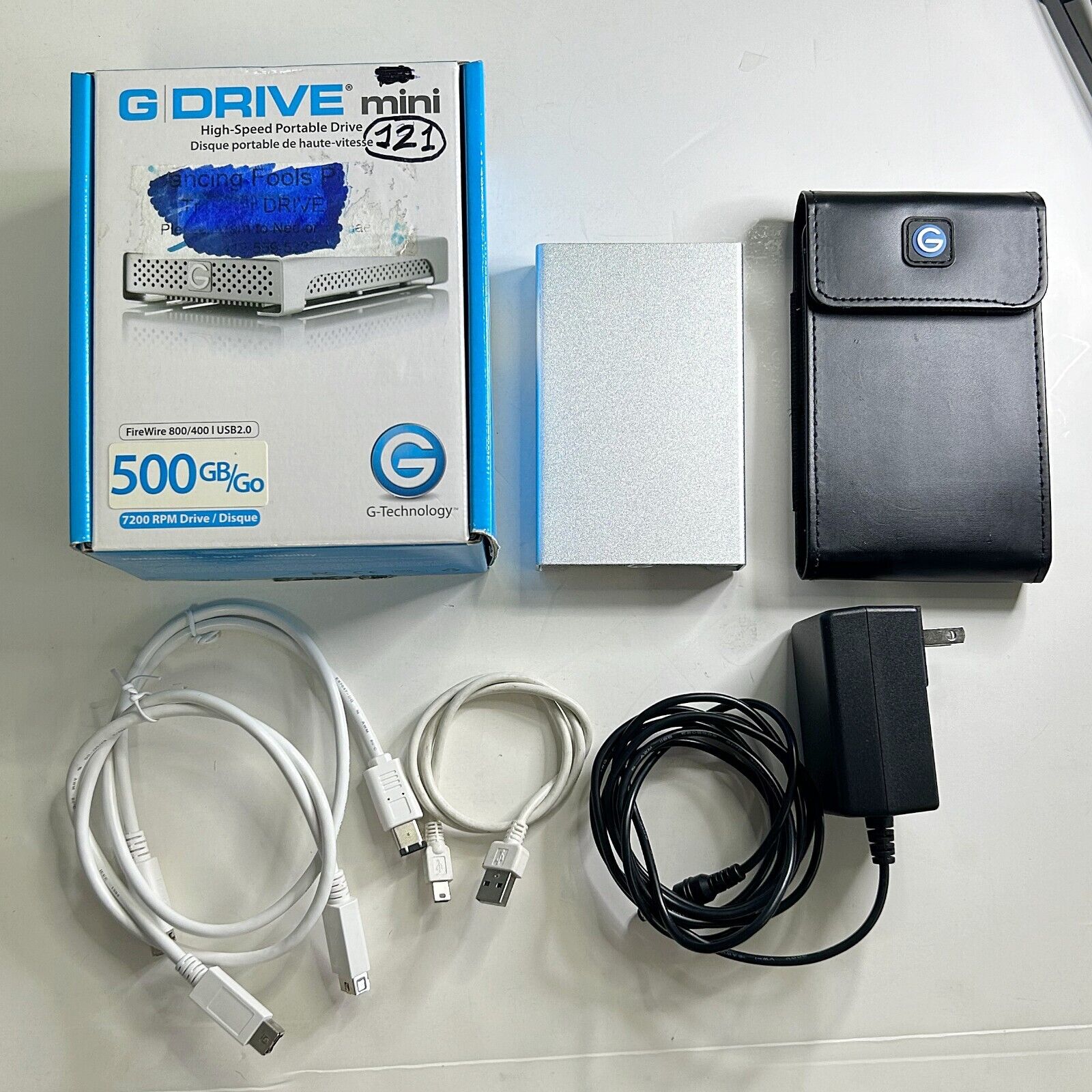 G-Raid mini 500GB USB 2.0 Fire Wire External Hard Disk 0G01650