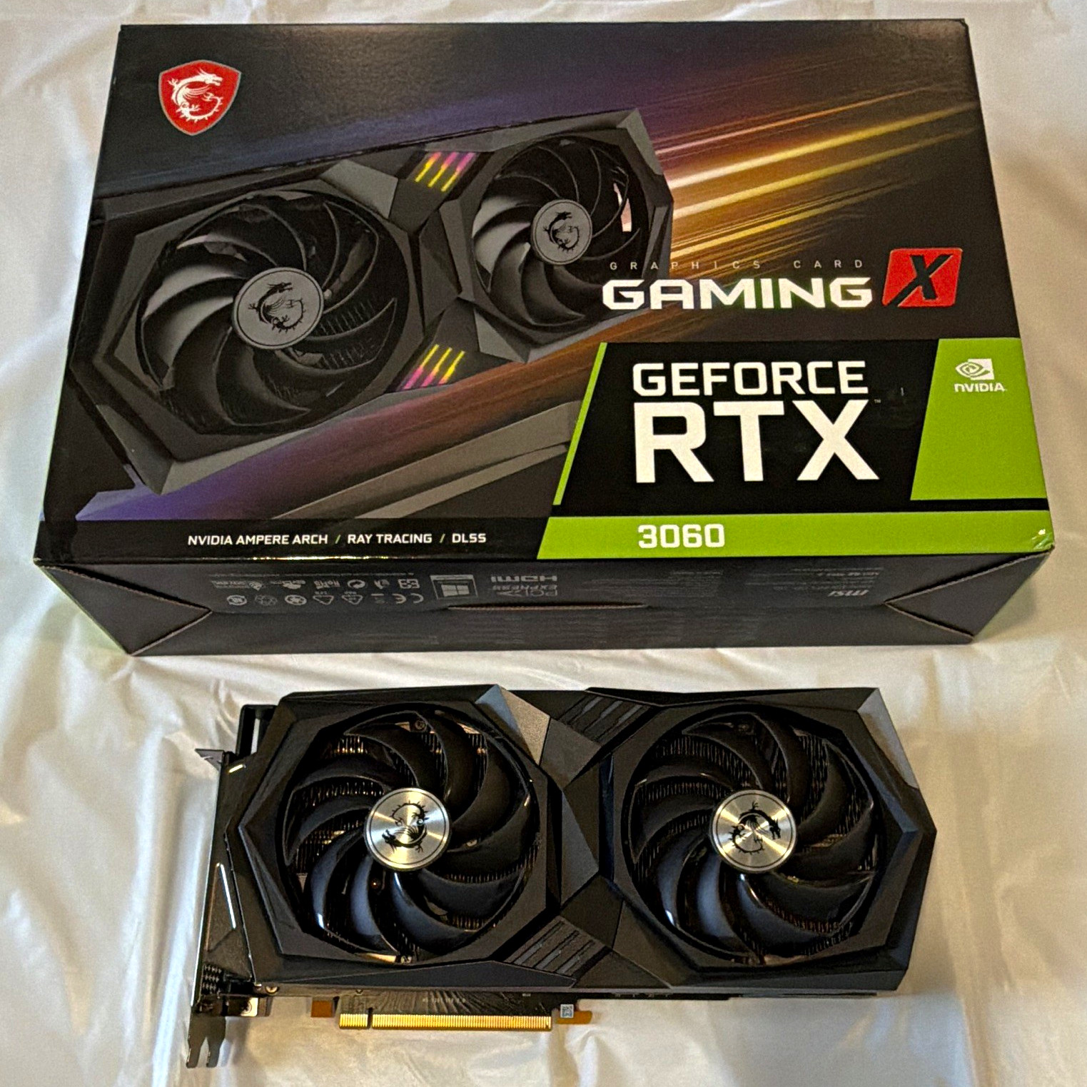 MSI GeForce RTX 3060 Gaming X NVIDIA PCIe x16 Ray Tracing DLSS HDMI/DP
